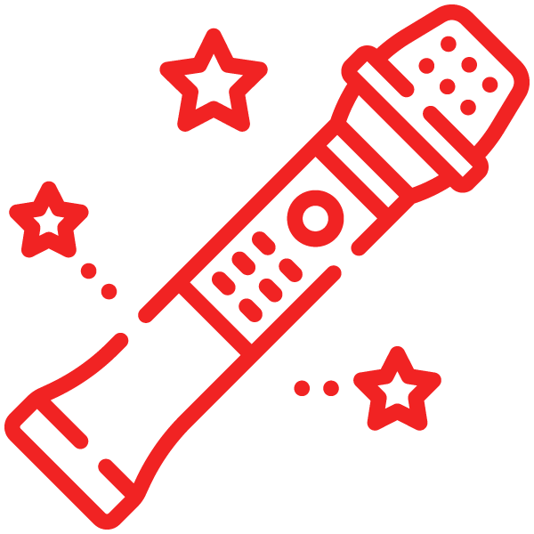 Icono de micrófono para eventos